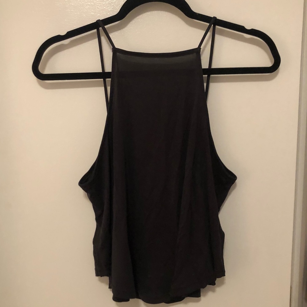 Grey Square Neck Tank
